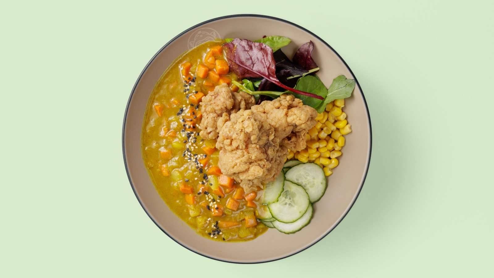 Fried Chicken Curry Bowl