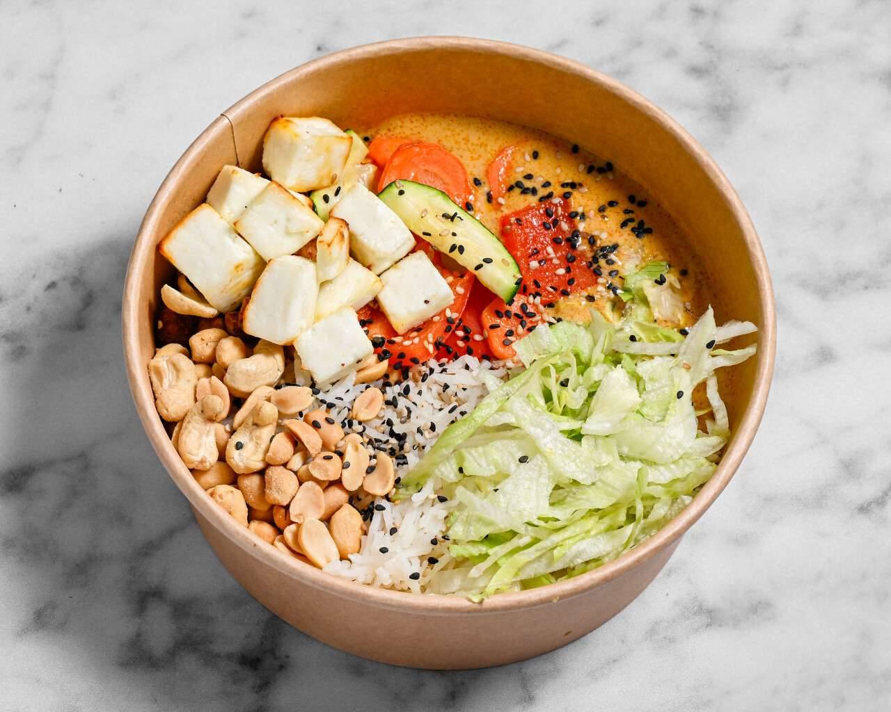 Korma Veggies Paneer Bowl