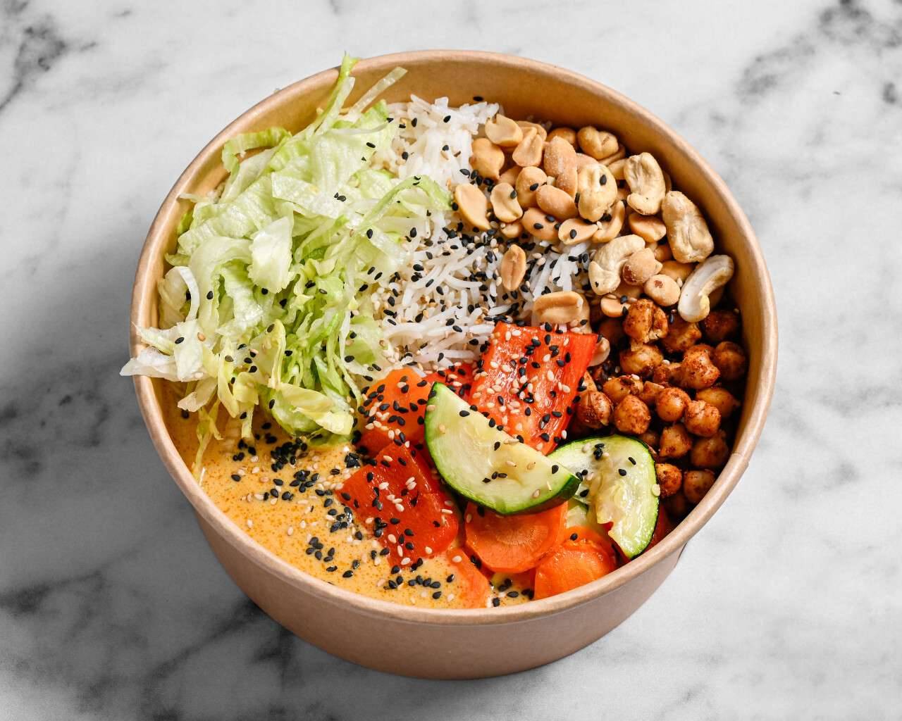 Base - Basmati Rice, Roasted Vegetables & Fresh Salad
