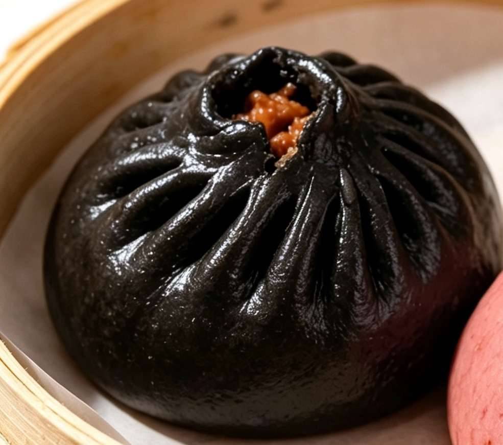 B2. Black Gold Spicy Aromatic Beef Baozi 2 pieces