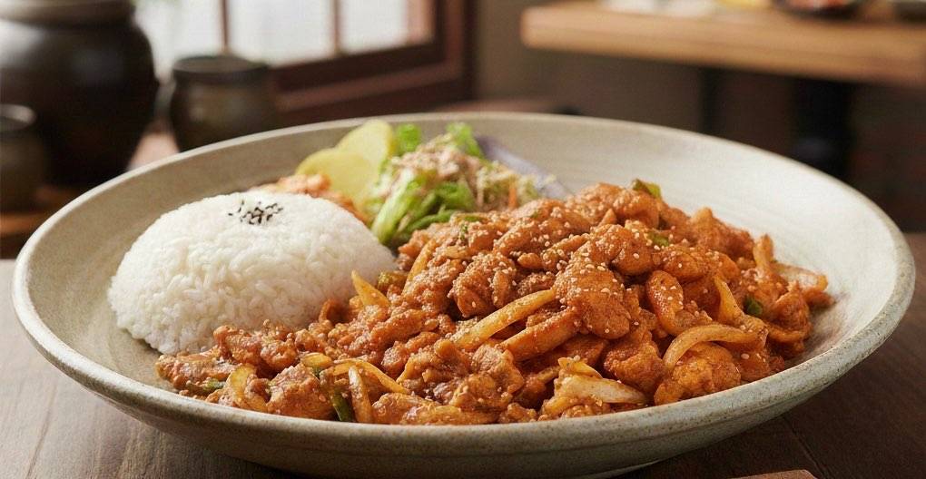 DAK BUIGOGI DOPBAB 닥 불고기 덮밥