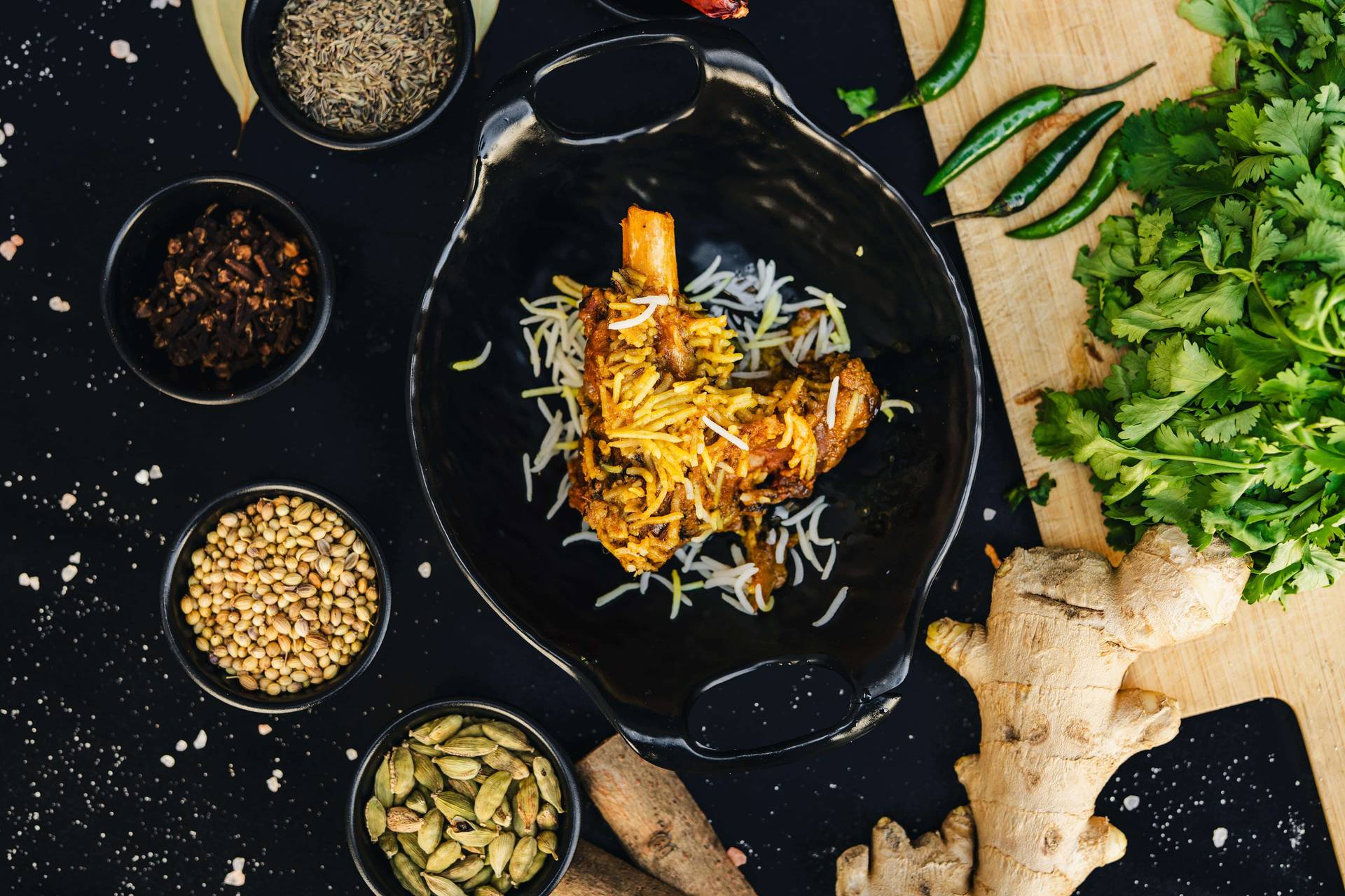 Biryani  Lamm dum piece