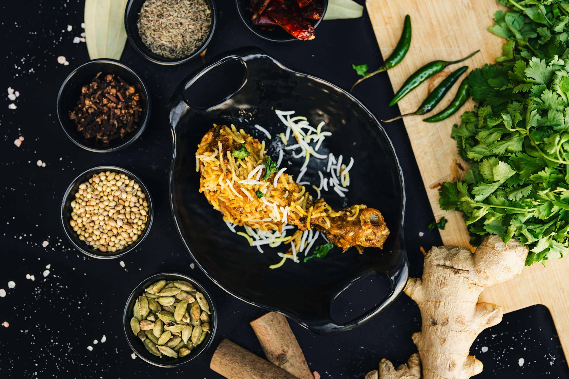 Biryani chicken dum piece