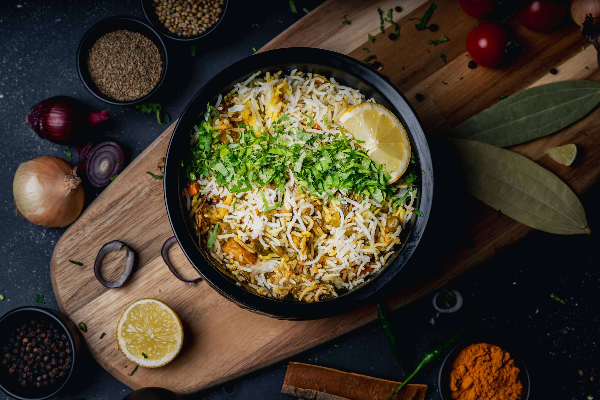 QRS Vegan Dum Biryani