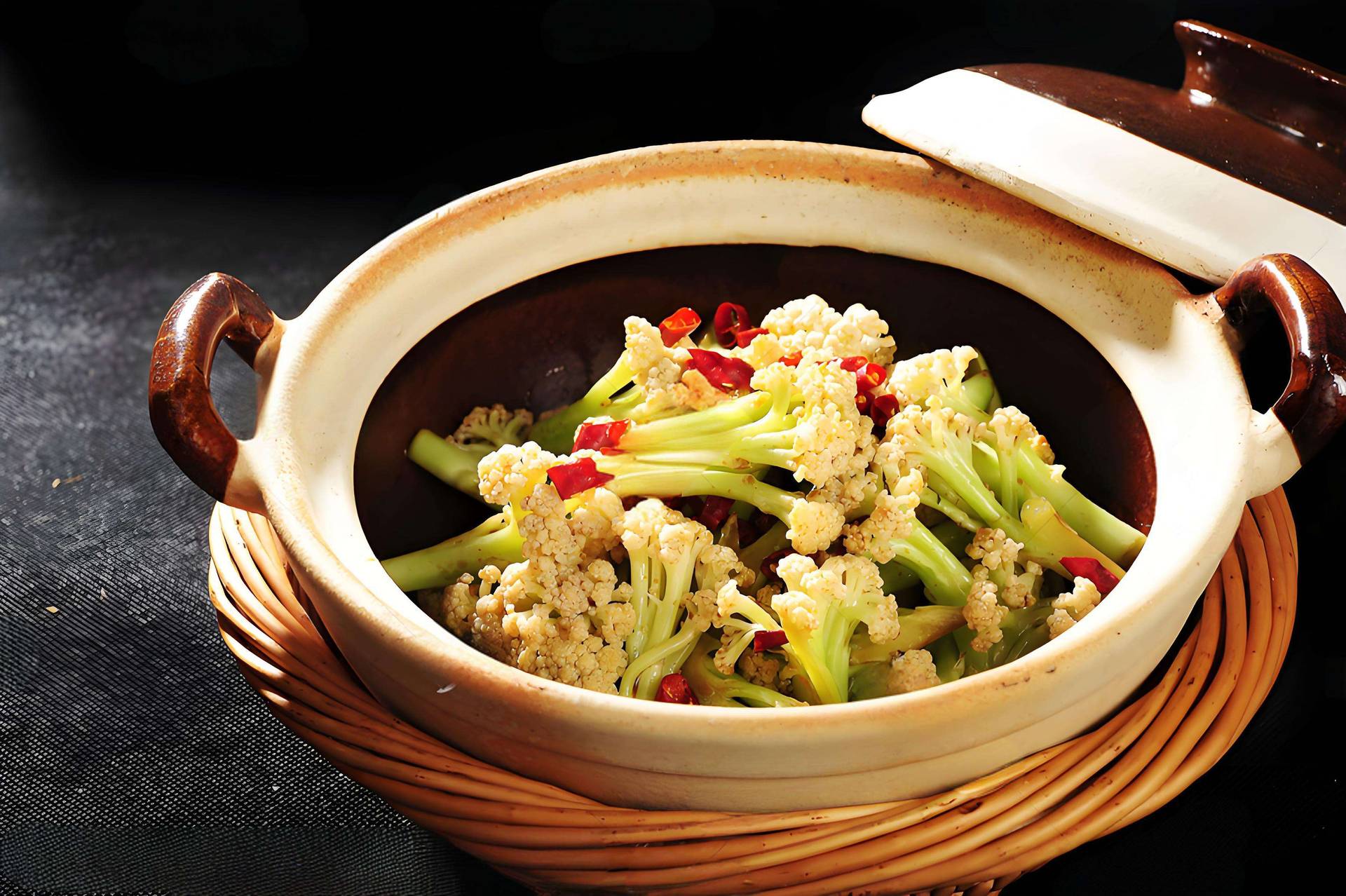 Dry Wok Cauliflower（Vegan)