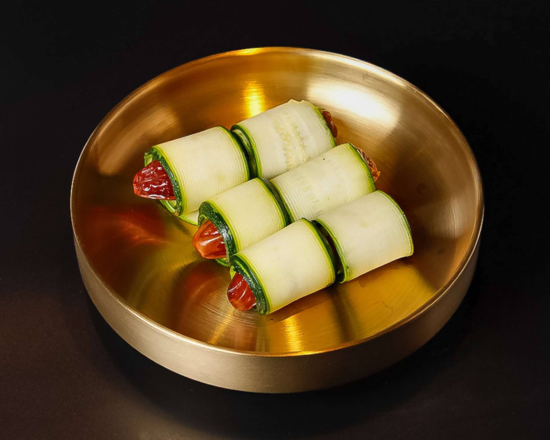 Dates in a zucchini coat
