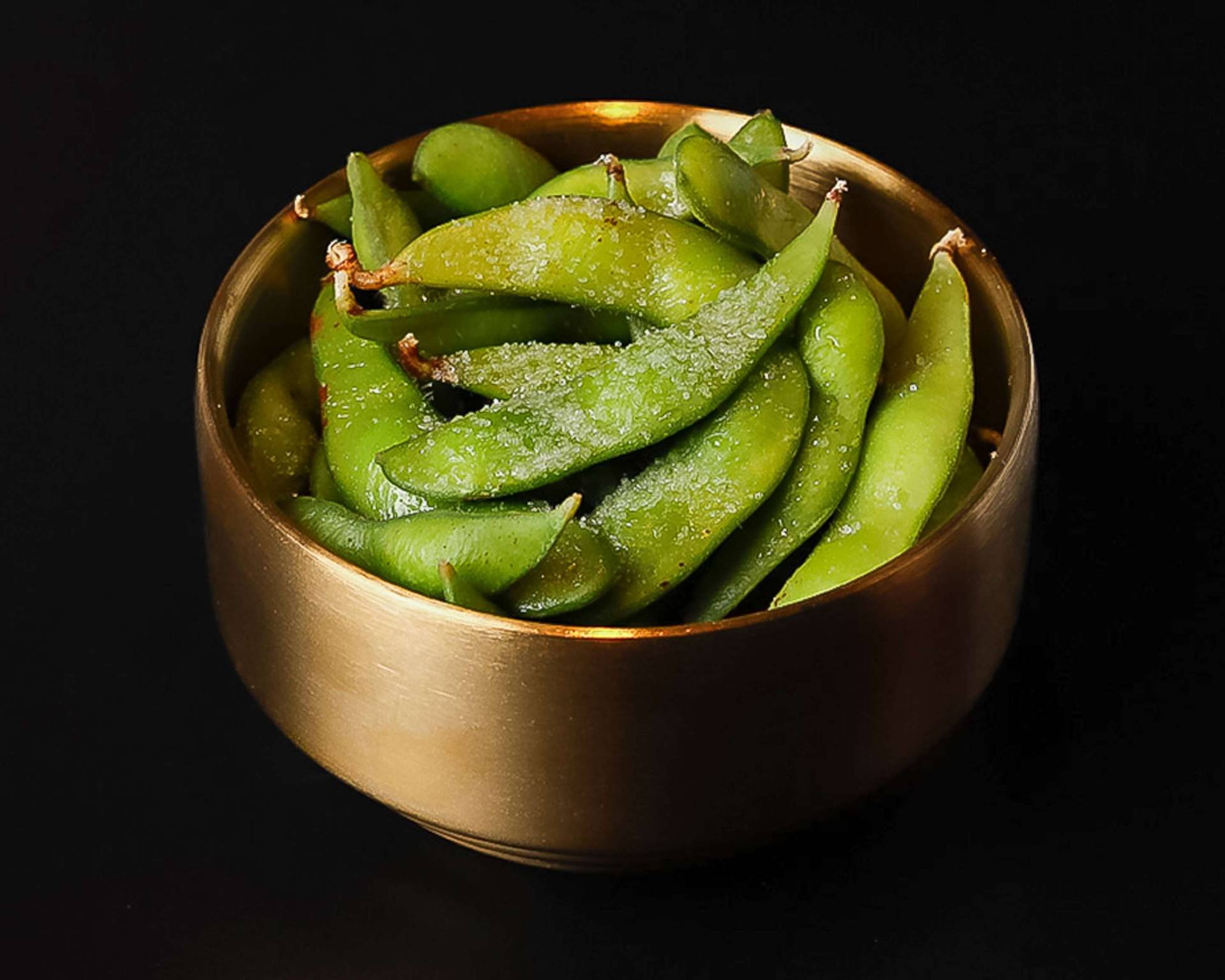 Edamame mit Meersalz
