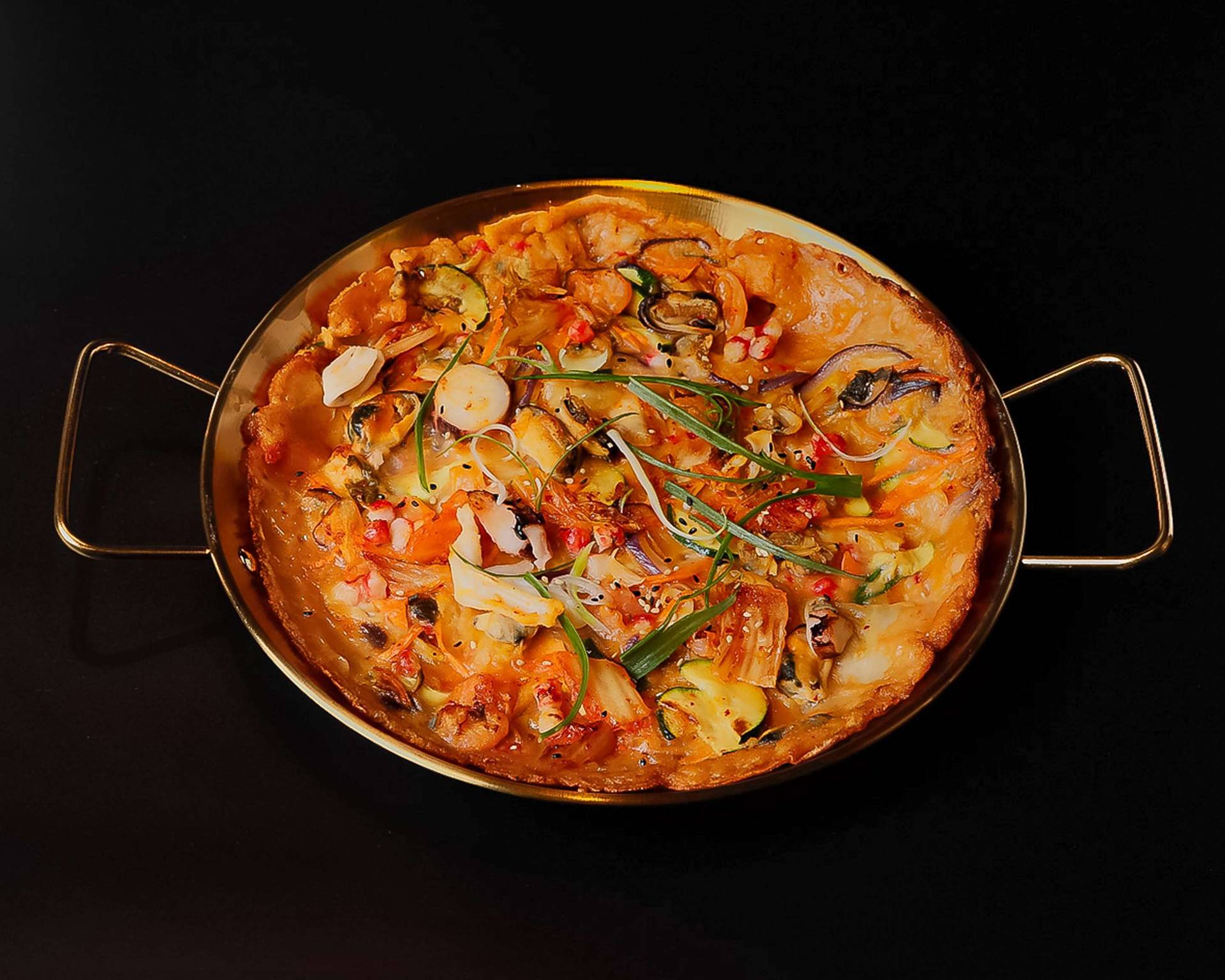 KIMCHIJEON KIMCHI PANCAKE mit Meeresfrüchten