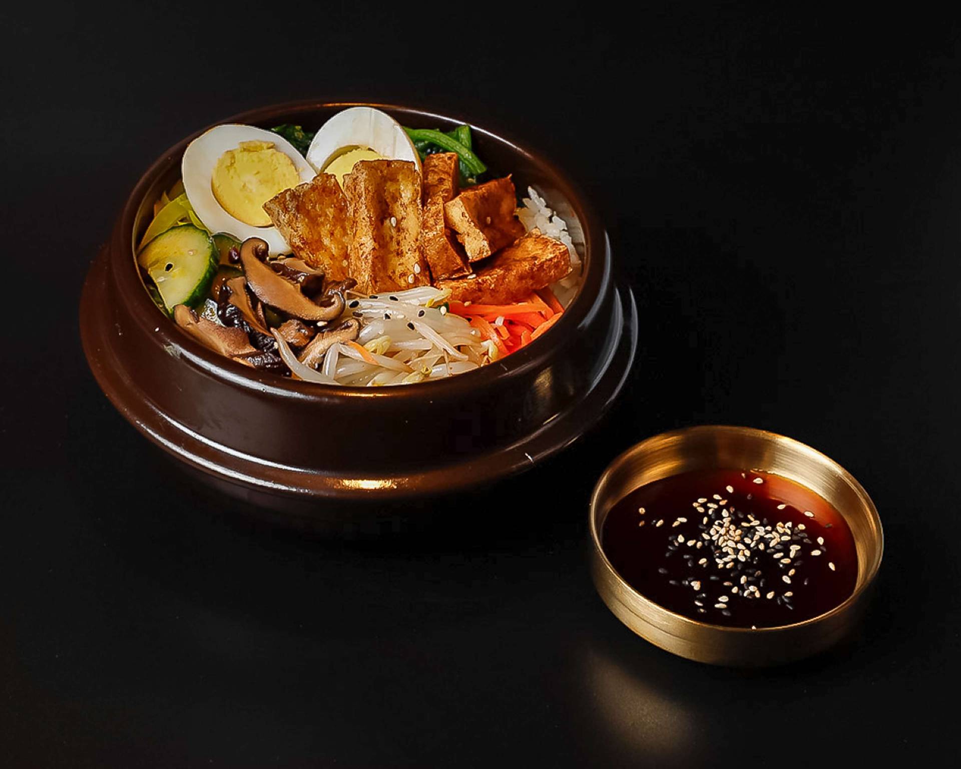 BIBIMBAP KOREAN RICE BOWL VEGETARISCH