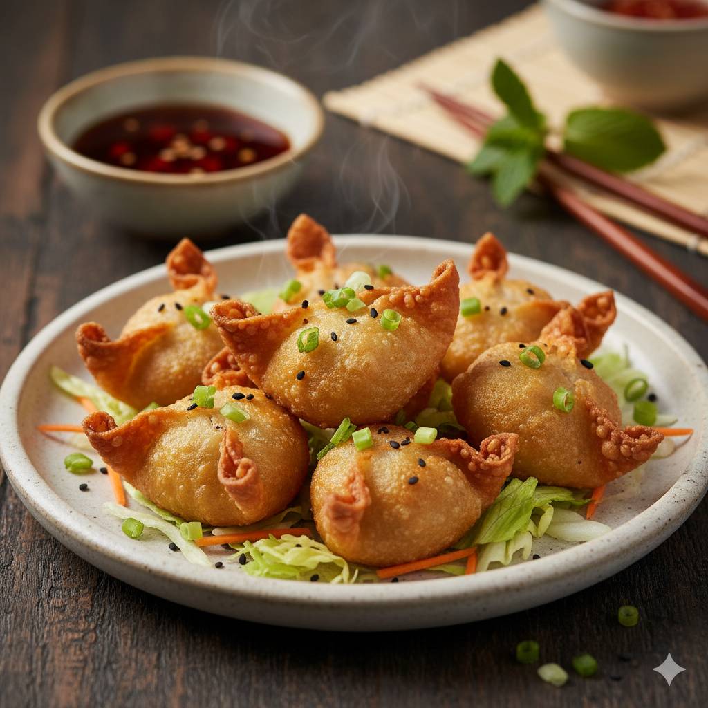 Wantan gebacken  (6 Stk.)