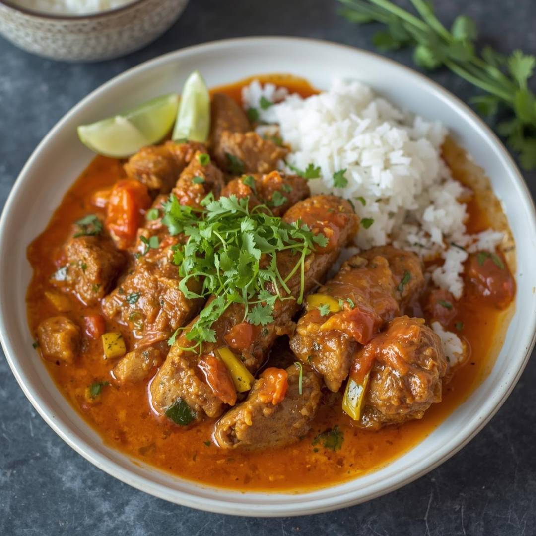 Gu-Lau-Jou Schweinefleisch gebacken