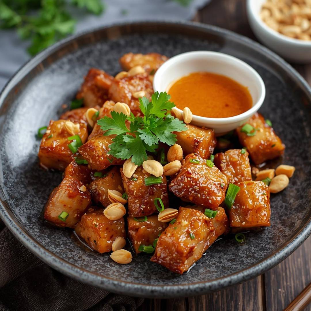 Gu-Lau-Jou Schweinefleisch gebacken