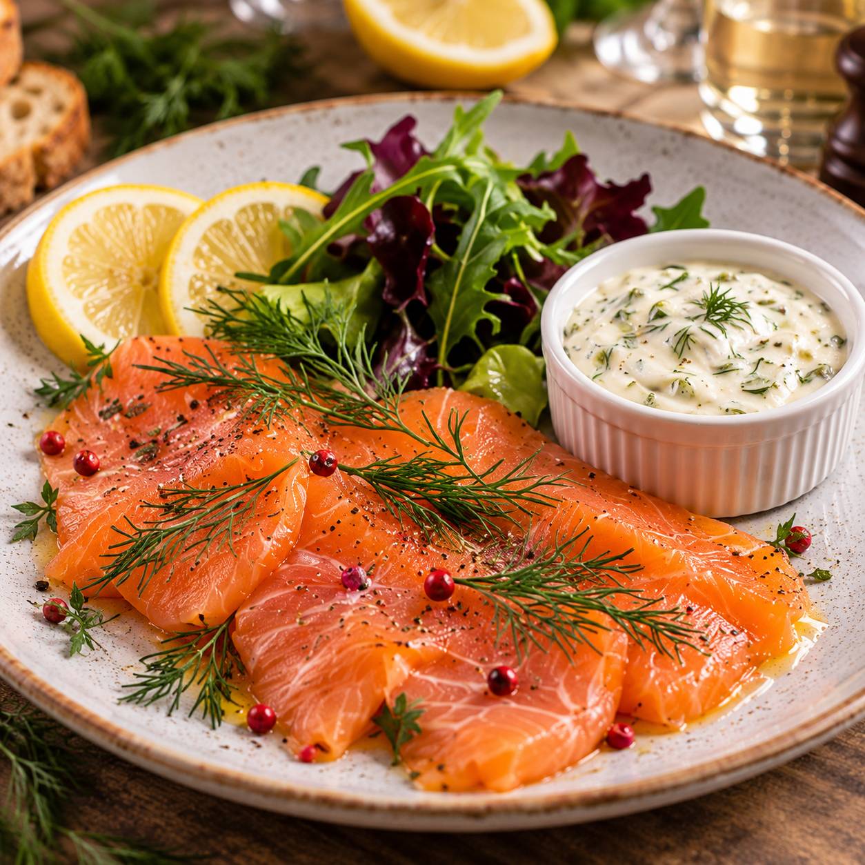 Gebeizter Lachs