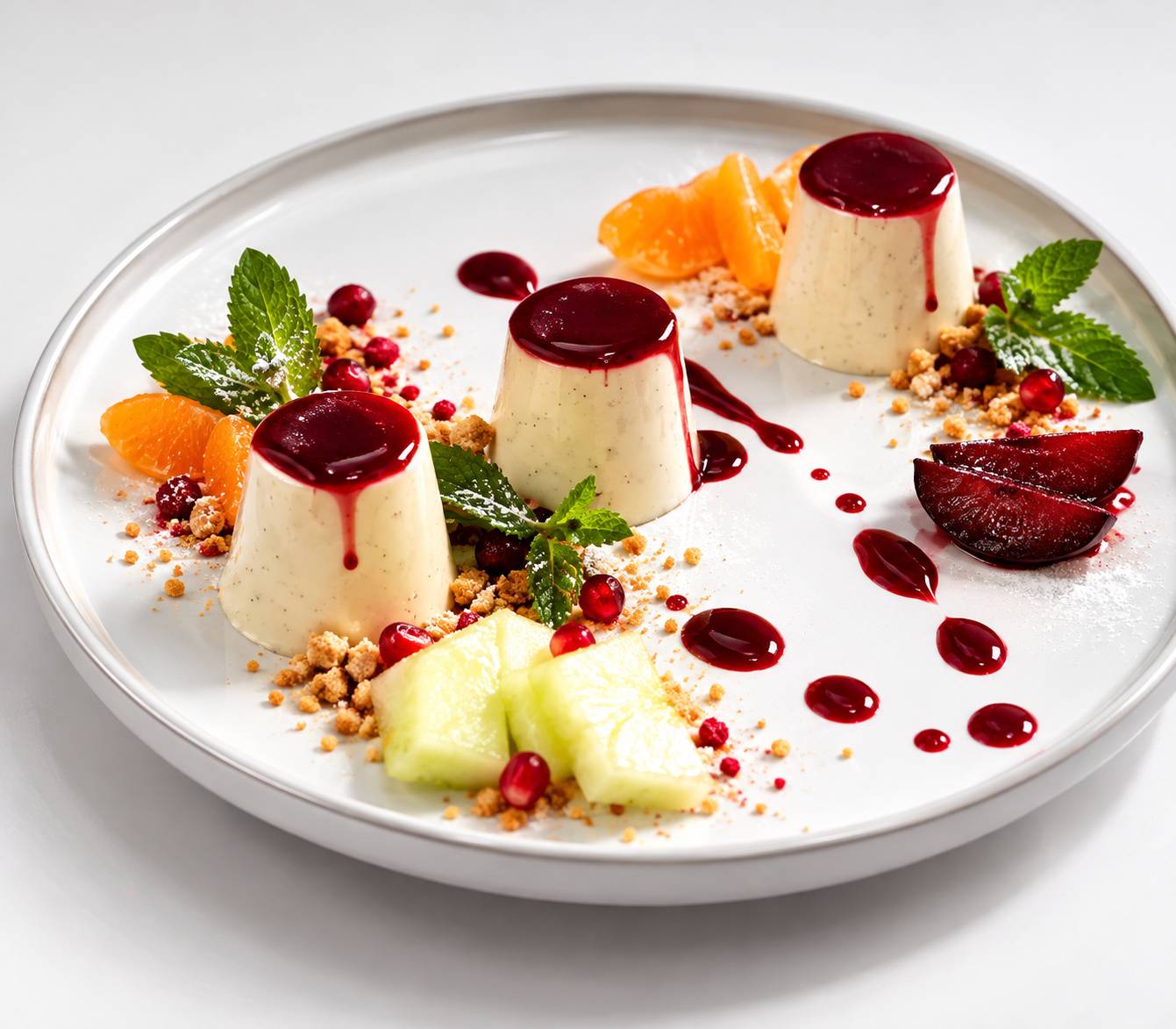 Panna Cotta mit Himbeersauce