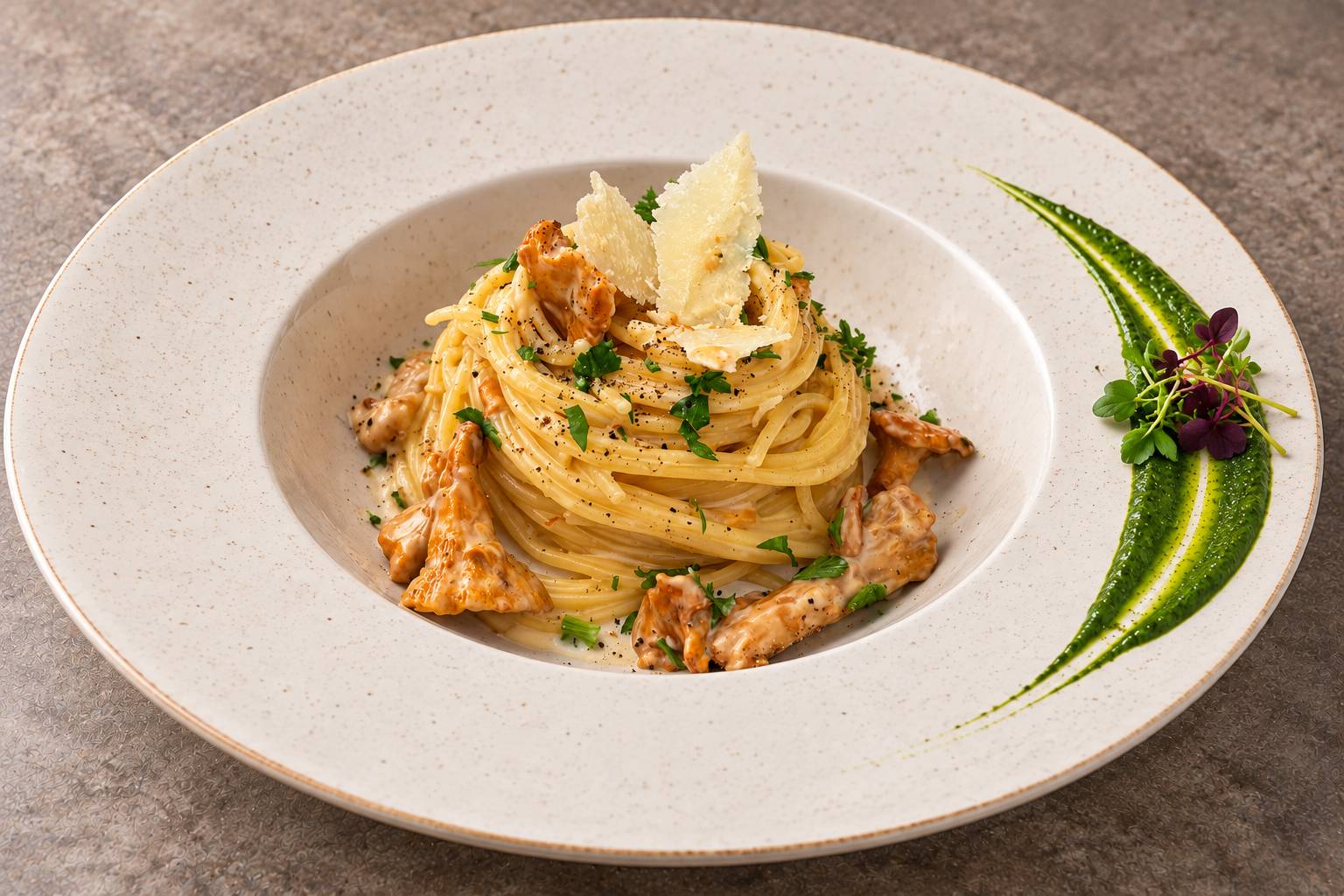 Spaghetti aus dem Parmesanlaib