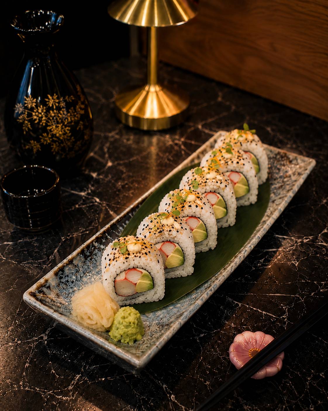 CALIFORNIA ROLL MIT SESAM