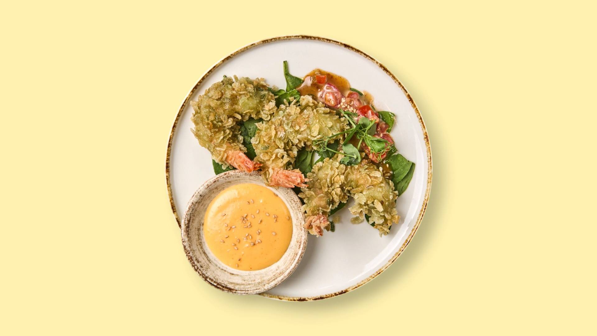 CRISPY JADE PRAWNS