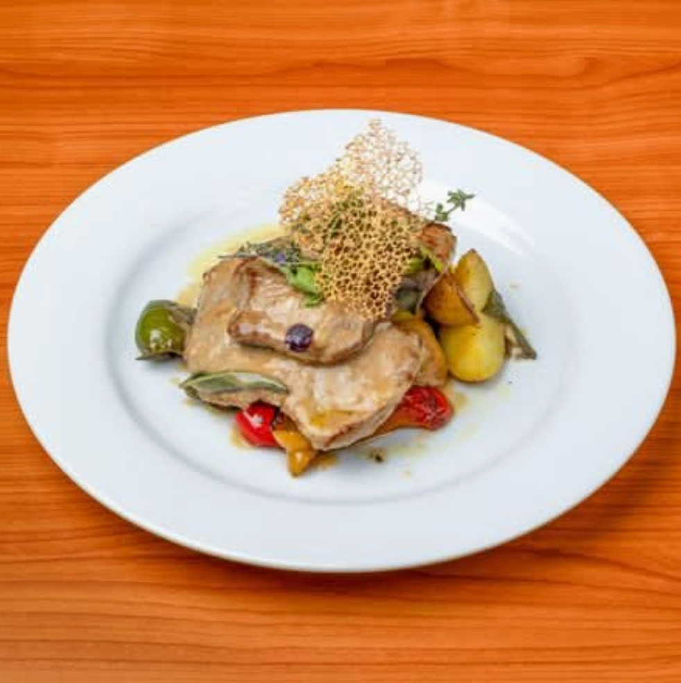 白葡萄酒小牛肉排