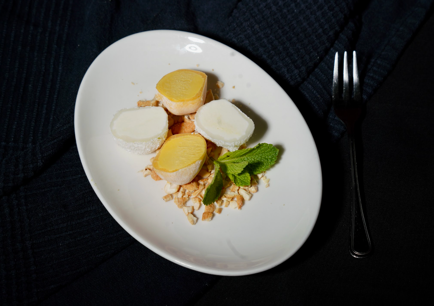Mochi-Eis Mango und Kokosnuss (A,E,F,G)