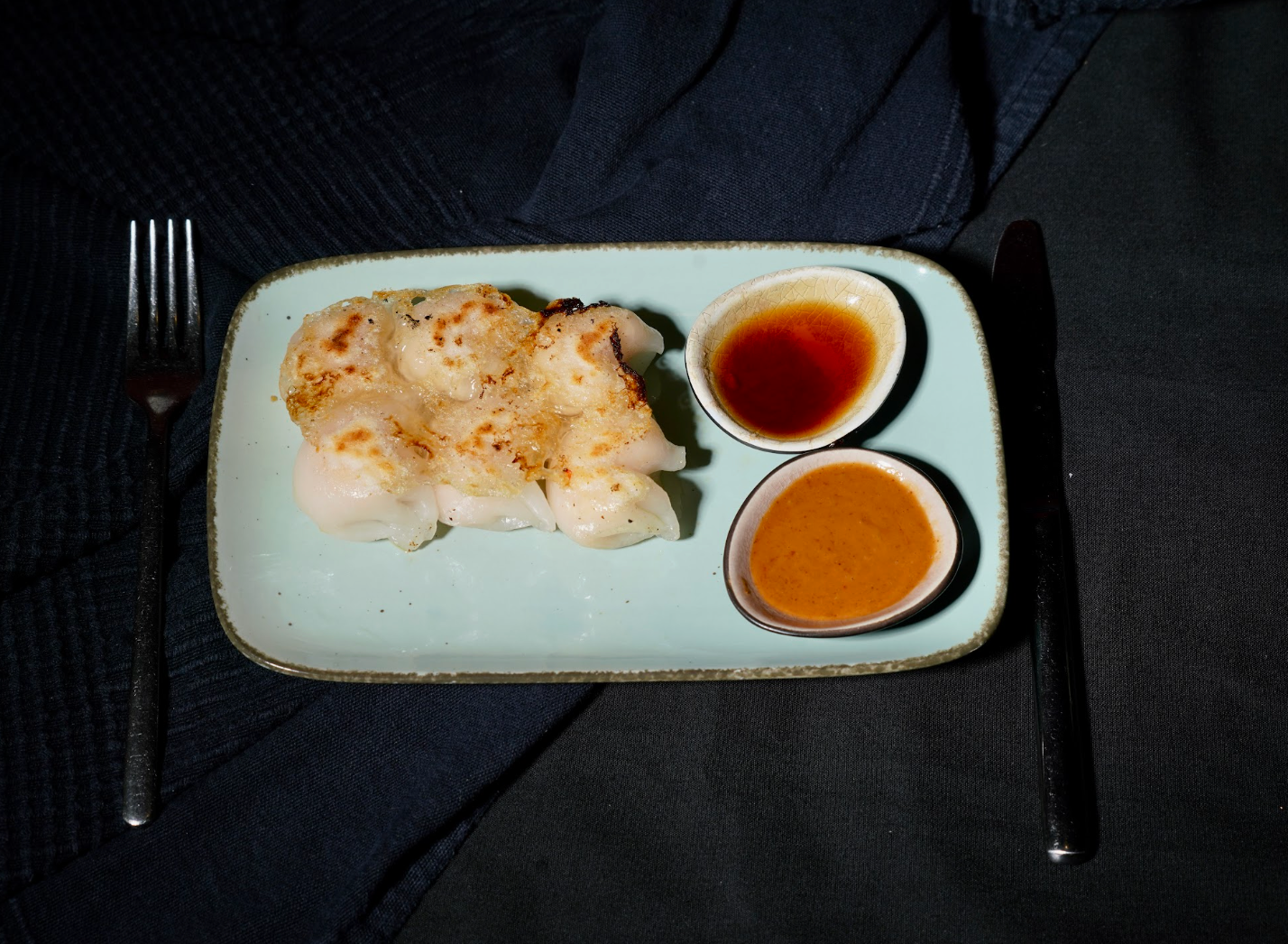 Teigtaschen Garnelen
