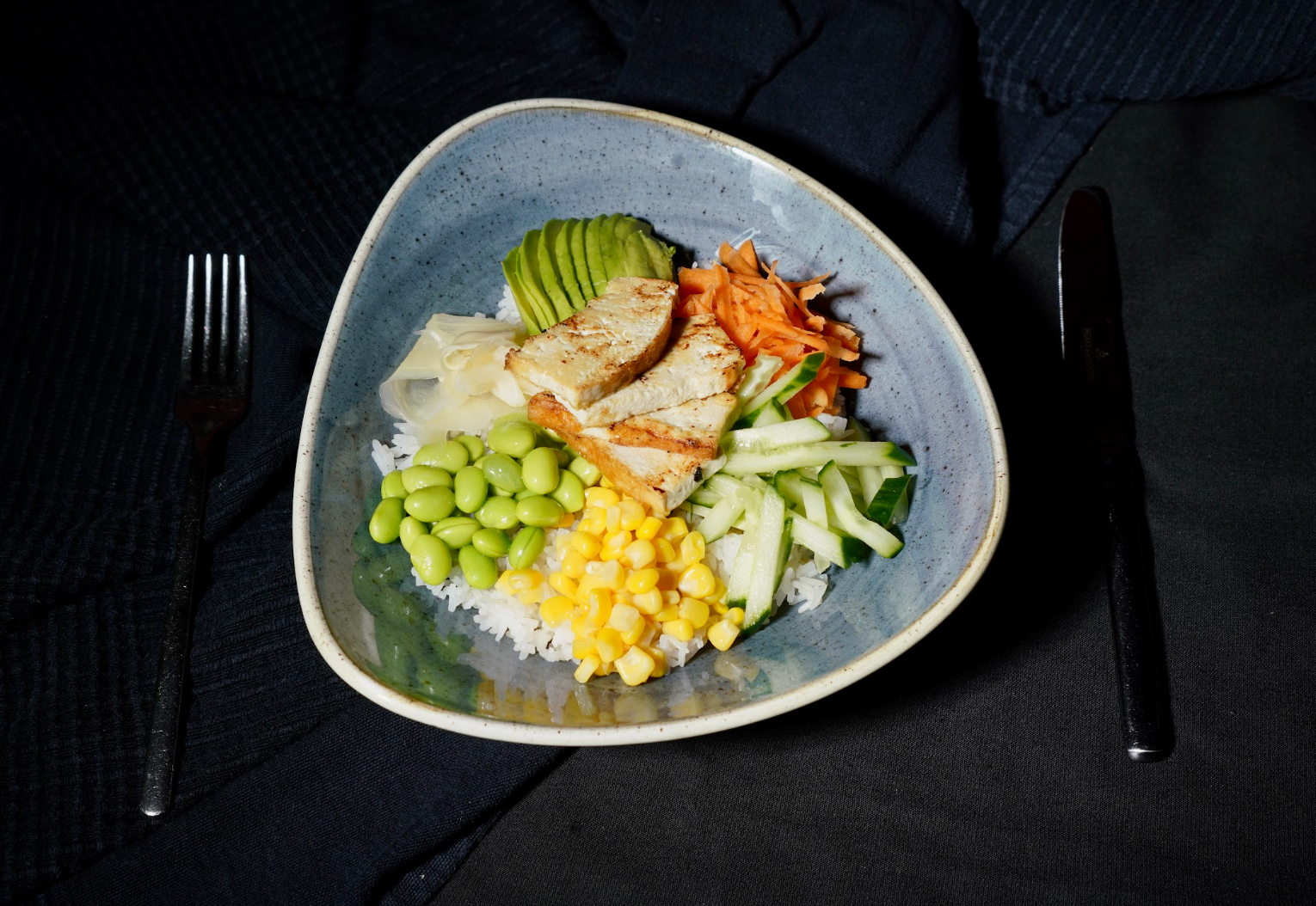 Vegane Reis-Bowl