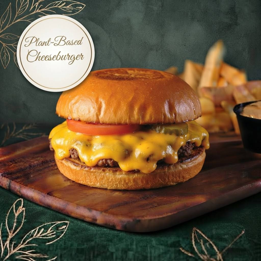 Plant -Based-Cheese Burger