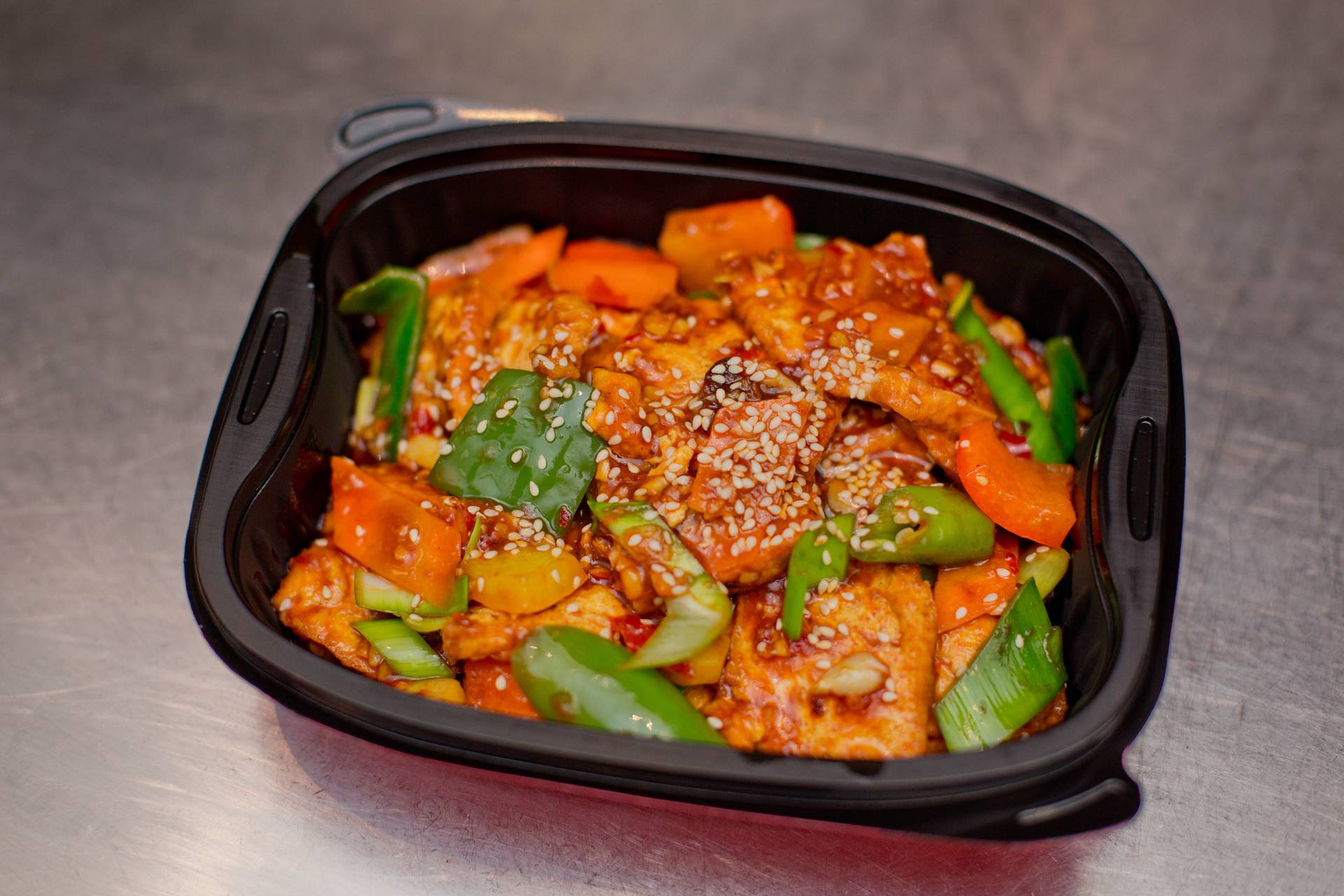 家常豆腐 🌶️Frittierte Tofu mit Gemüse in Chili Bohnen-Paste