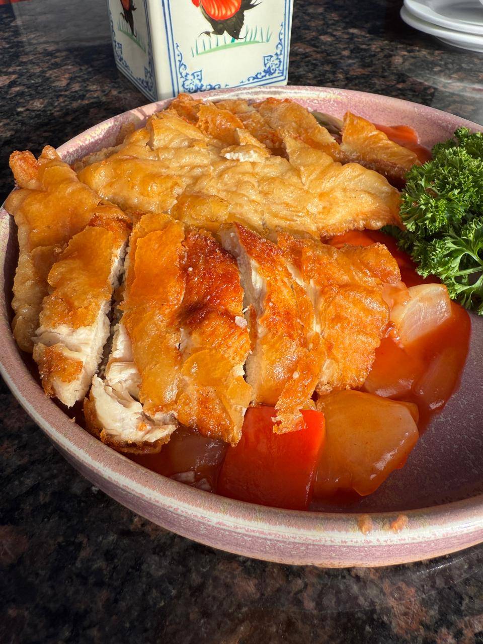 酸甜香脆炸鸡/宫保香脆炸鸡/咖喱香脆炸鸡Knuspriges Hähnchenfleisch