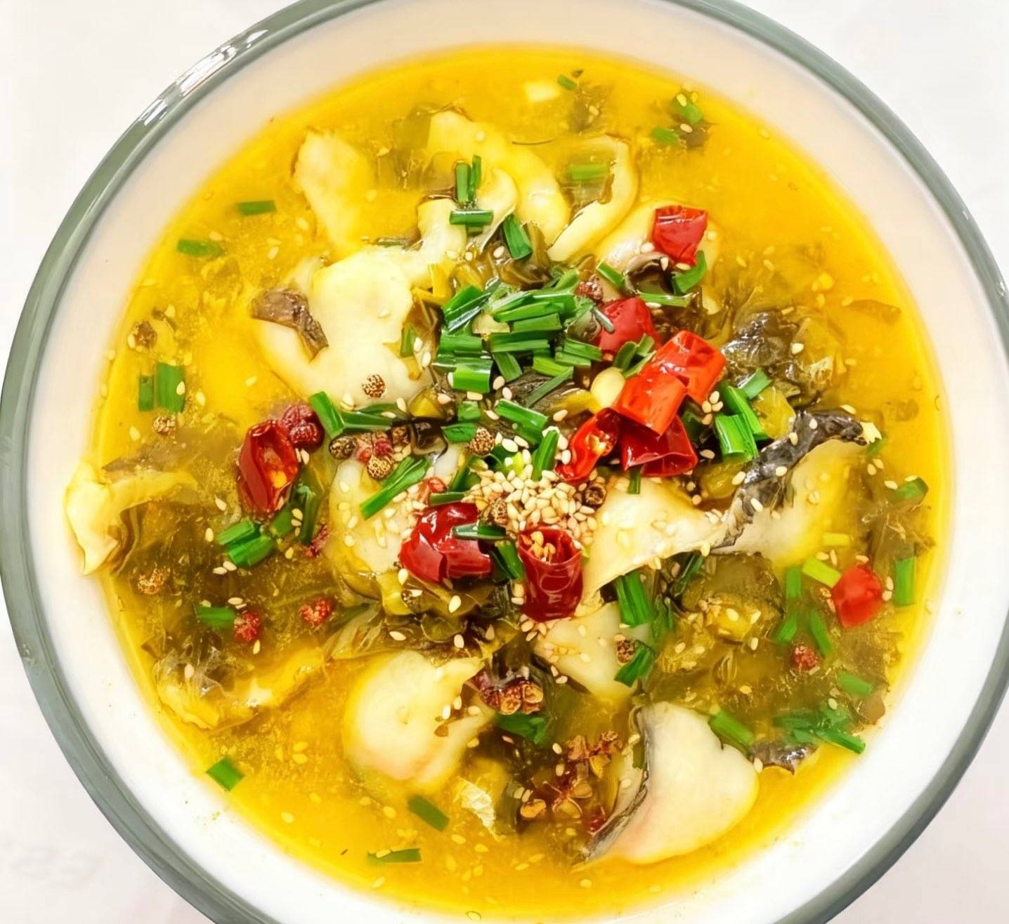 酸菜鱼米线 🌶️🌶️Reisnudelsuppe mit Sauerkraut und Fisch 🌶️🌶️