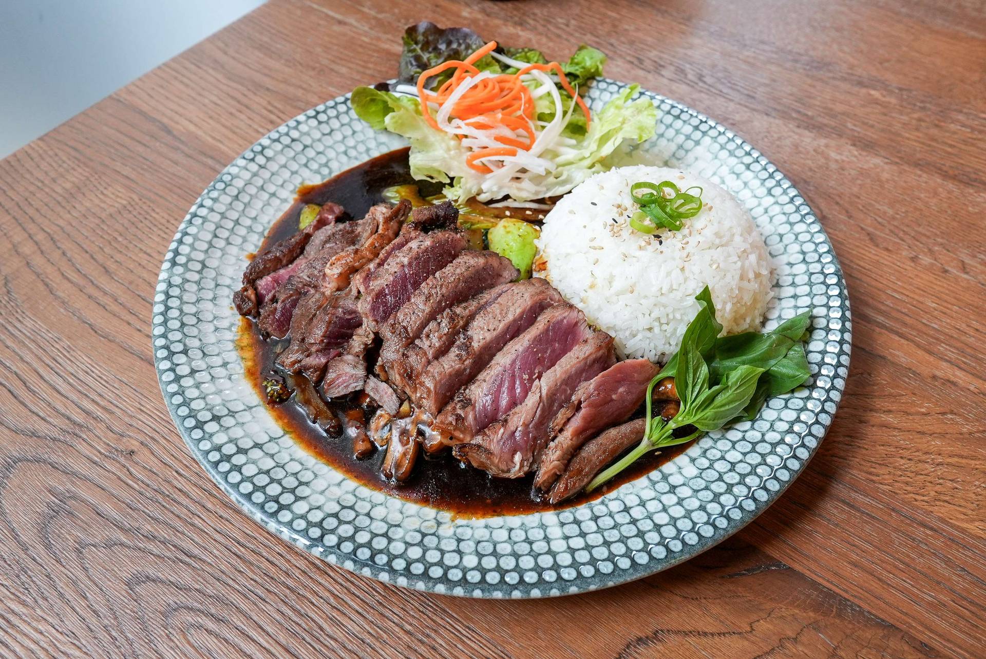 Bo ran rau xao teriyaki H89