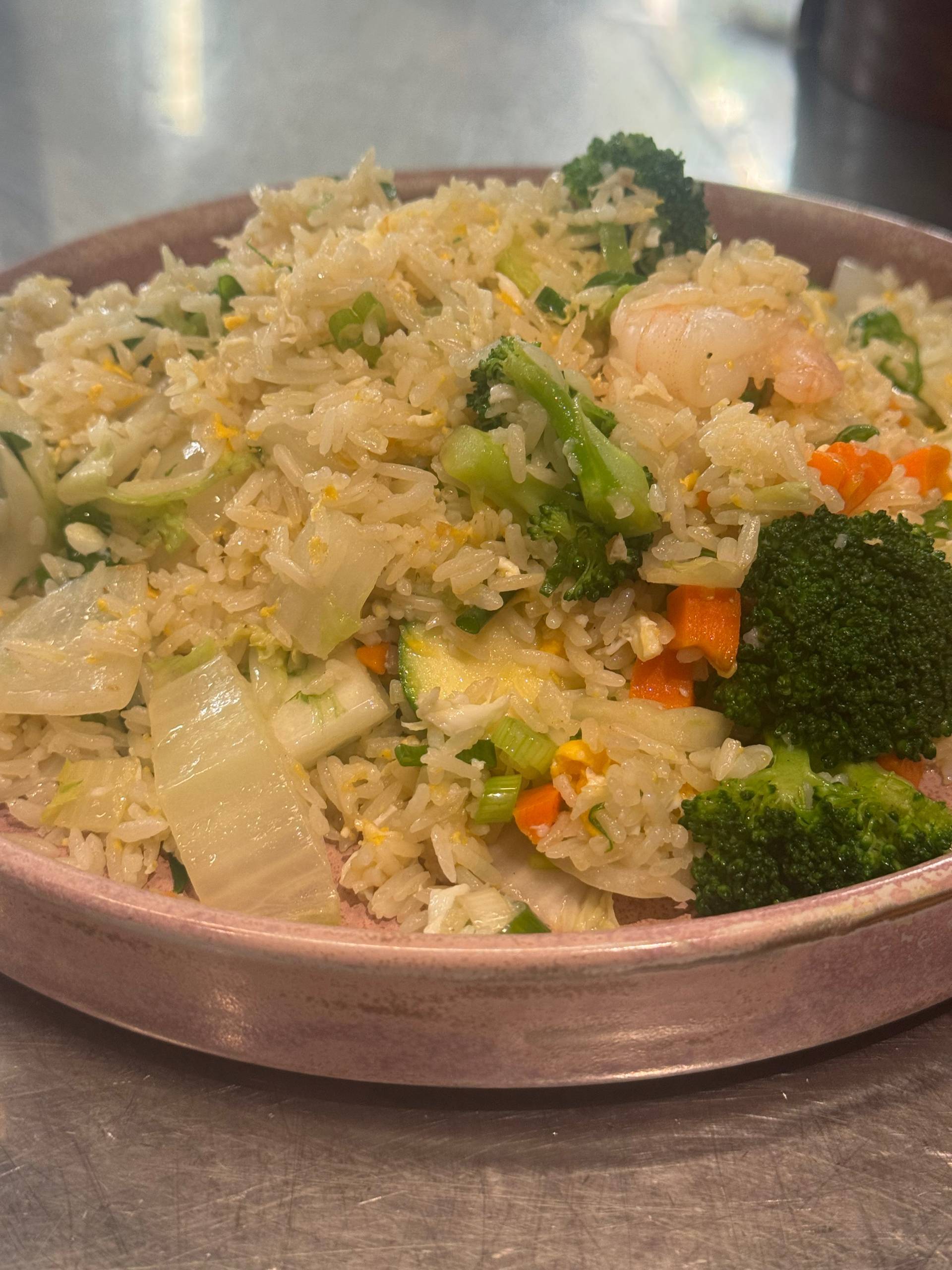 大虾炒饭Gebraten Reis mit Garnele