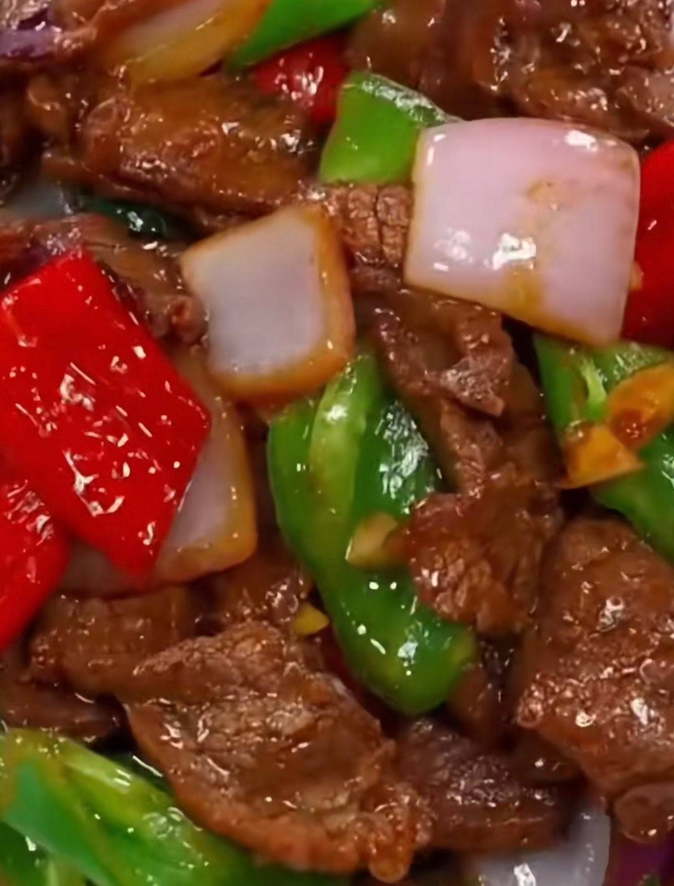 洋葱炒牛肉 rindfleisch mit Zwiebeln