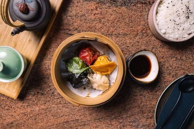 五彩饺子Bunt gemischt jiaozi 5Stück