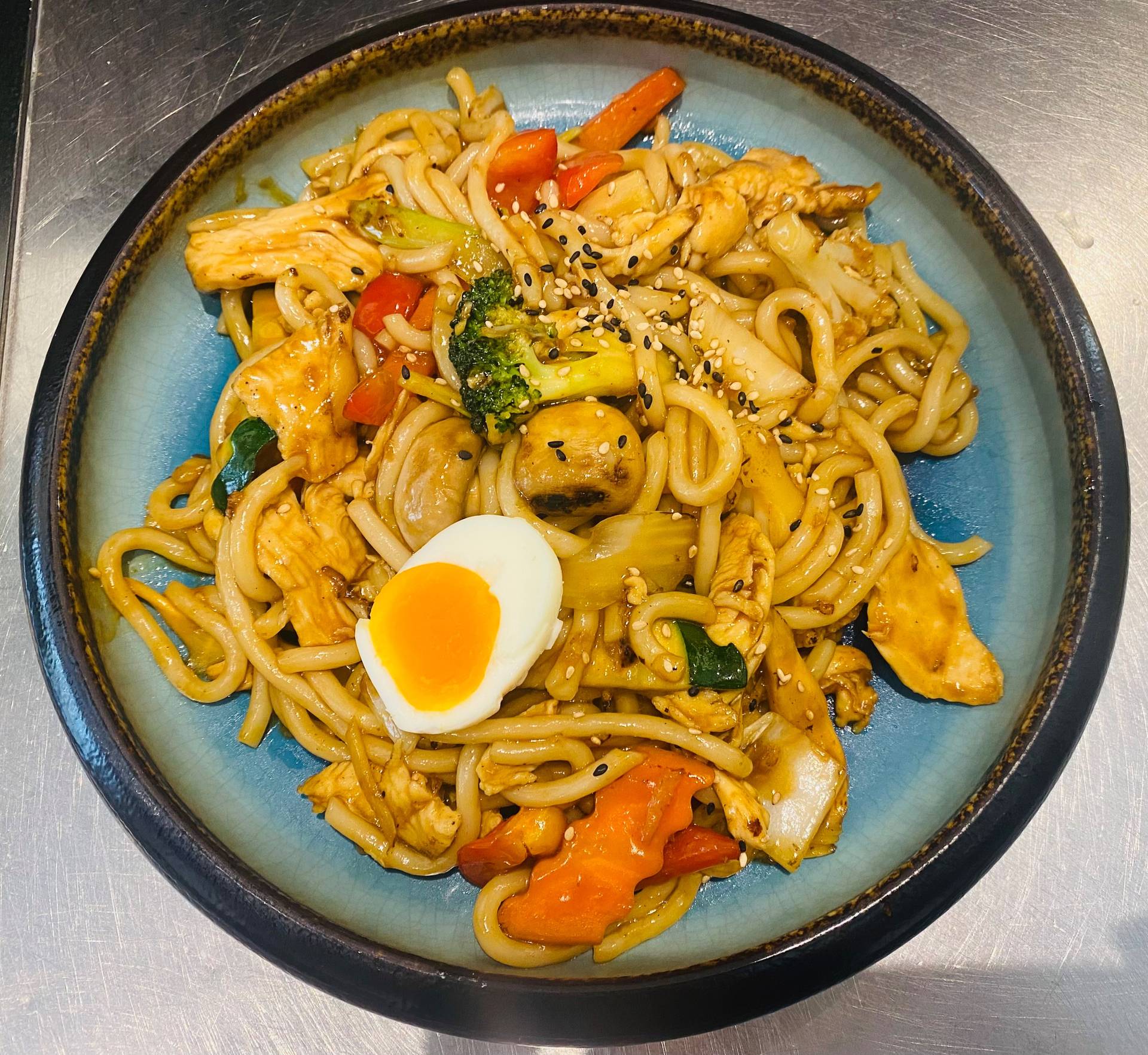 UDON NUDELN MIT TERIYAKI