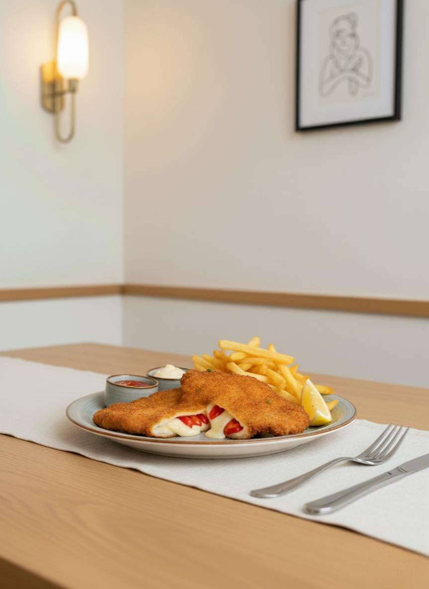 Cordon Bleu Käse und Schinken