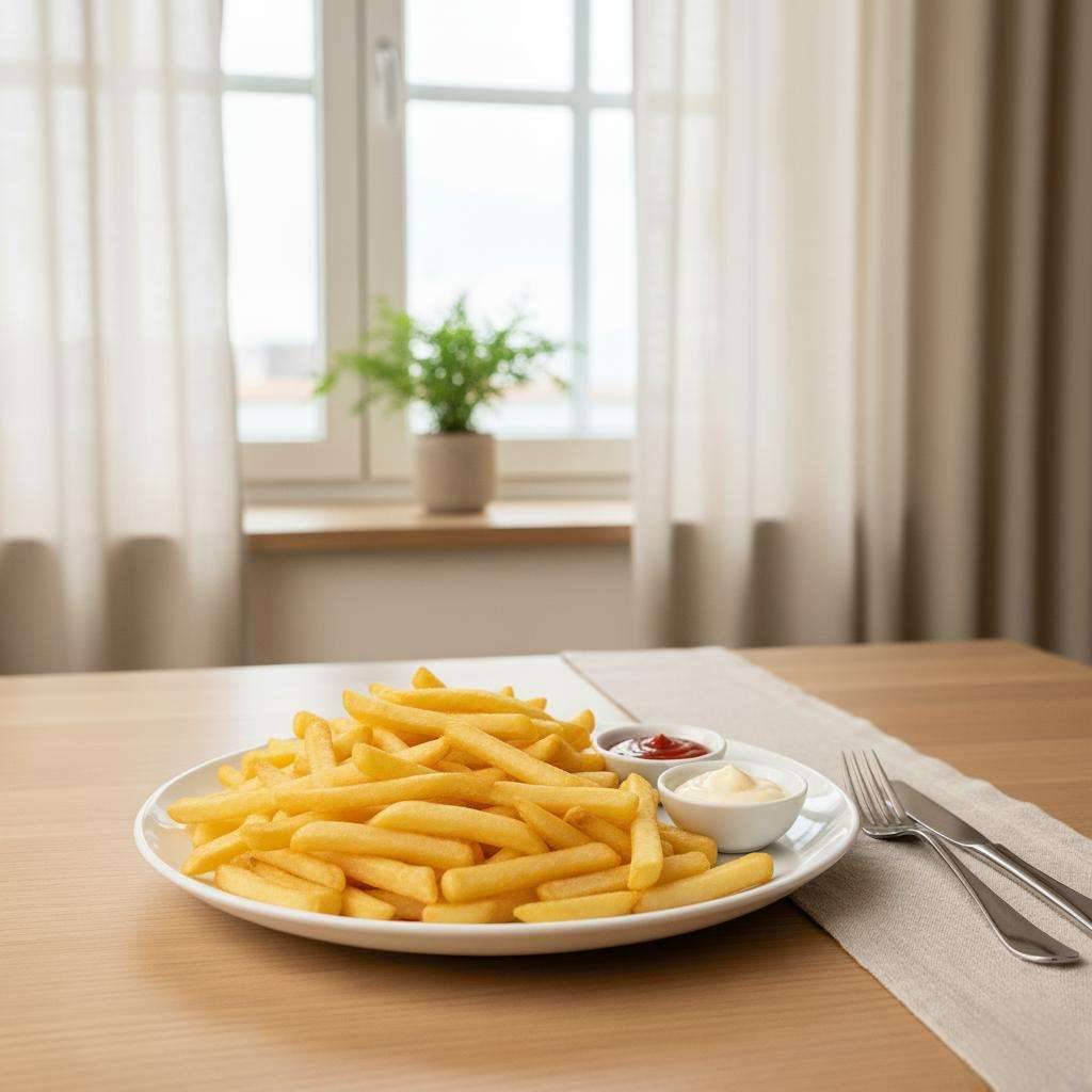 Pommes frites Rot-Weiß
