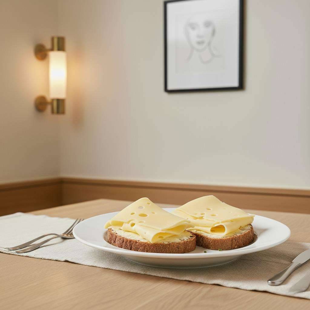 Bauernbrot mit Emmentaler