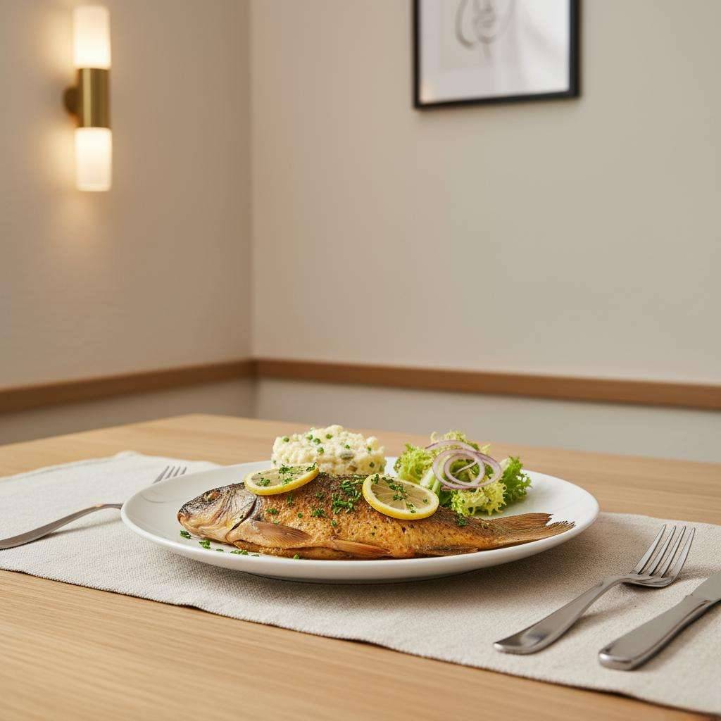 Gebackener Karpfen Bon