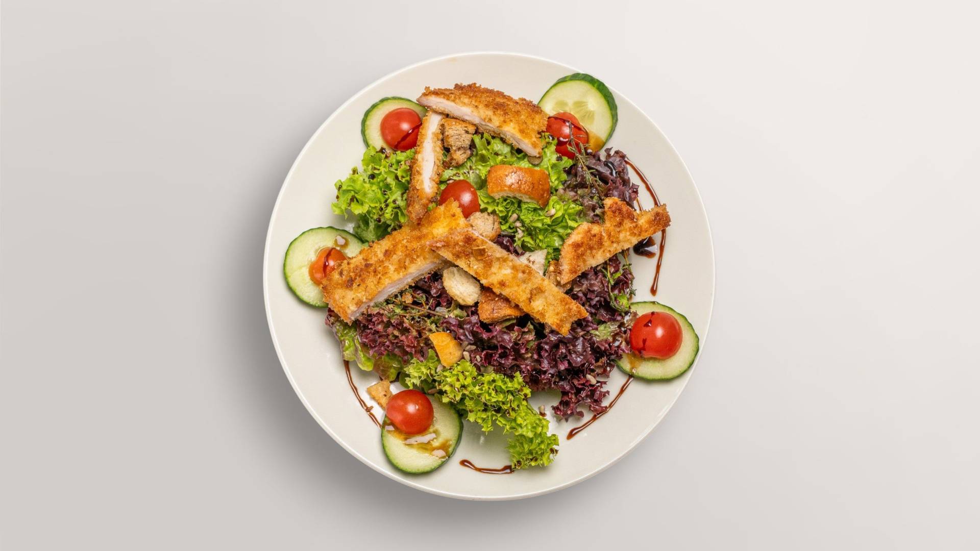 Crispy Schnitzel Salad