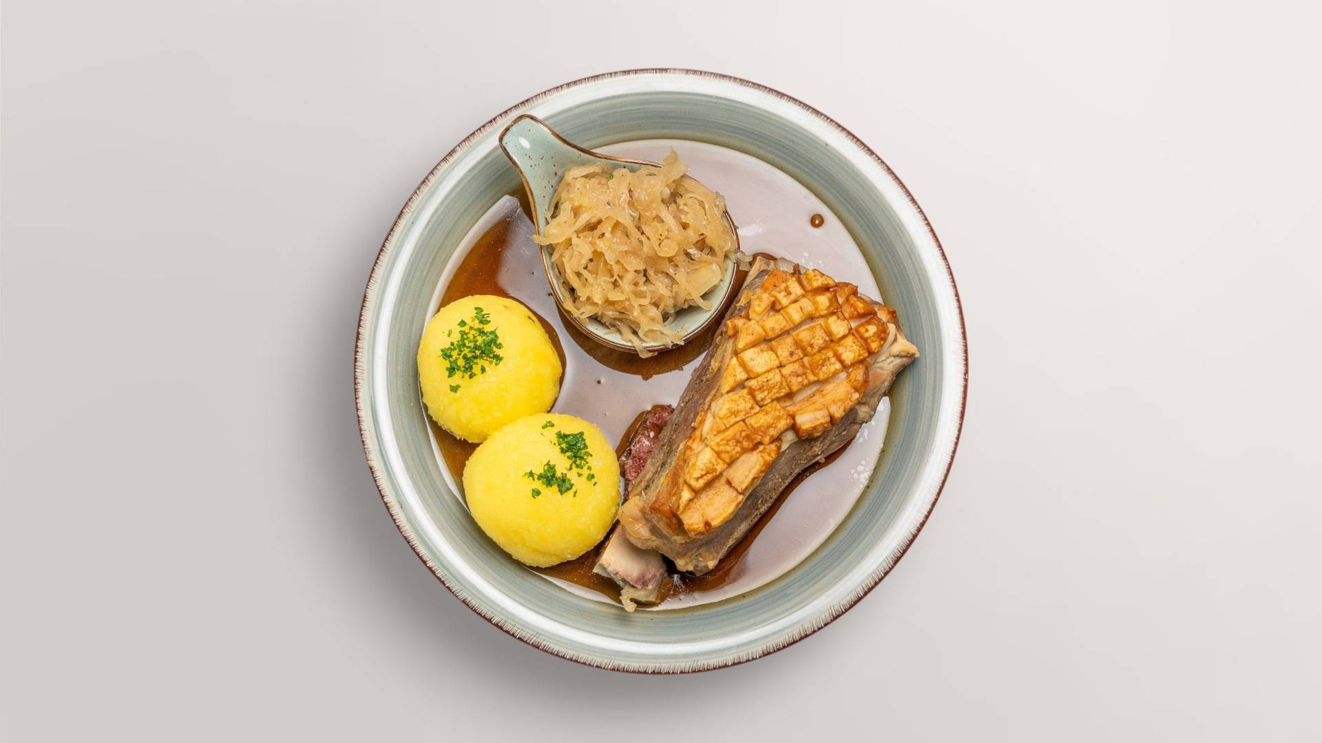 Roast pork shoulder