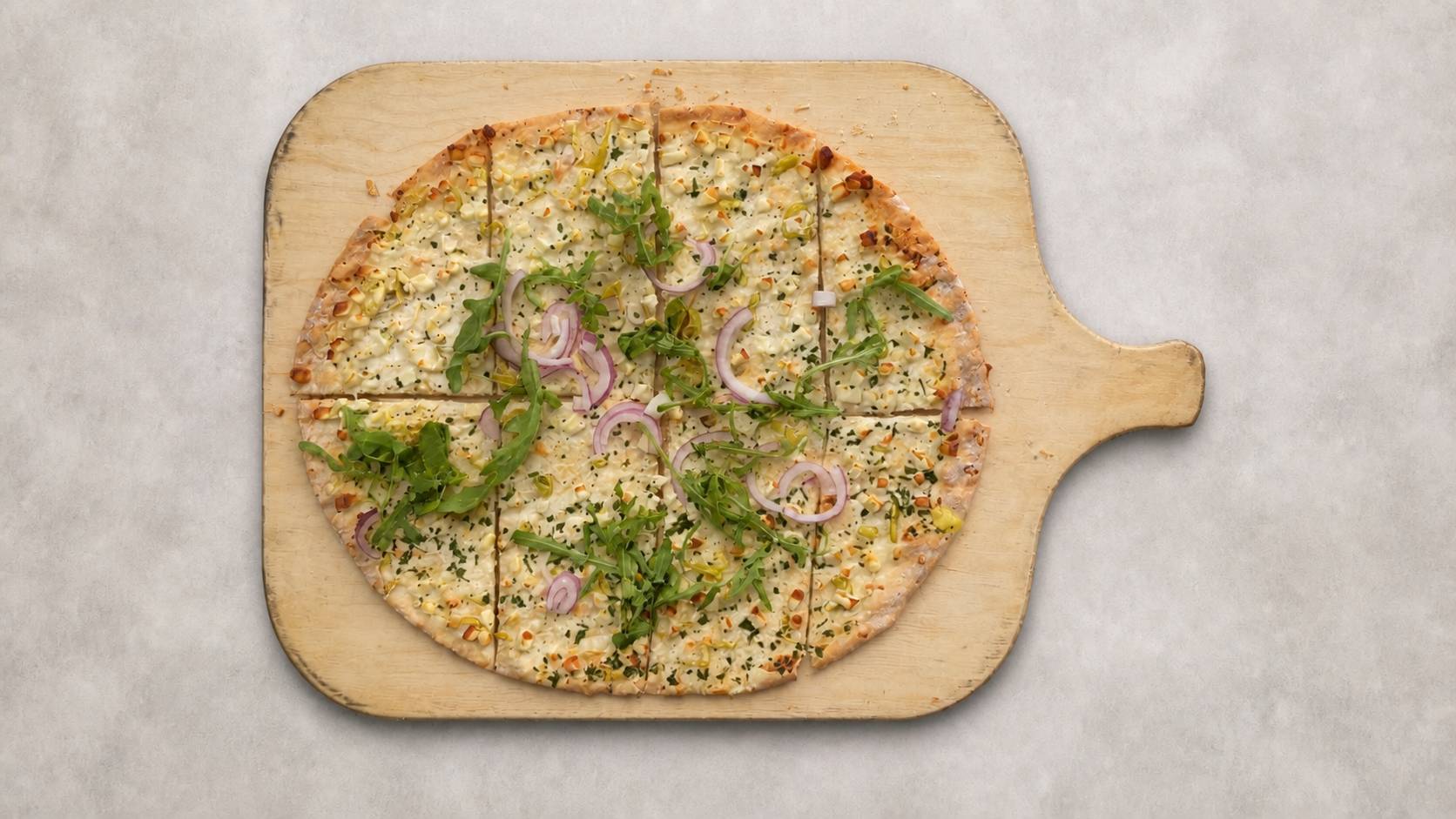 Flammkuchen Griechischer Art