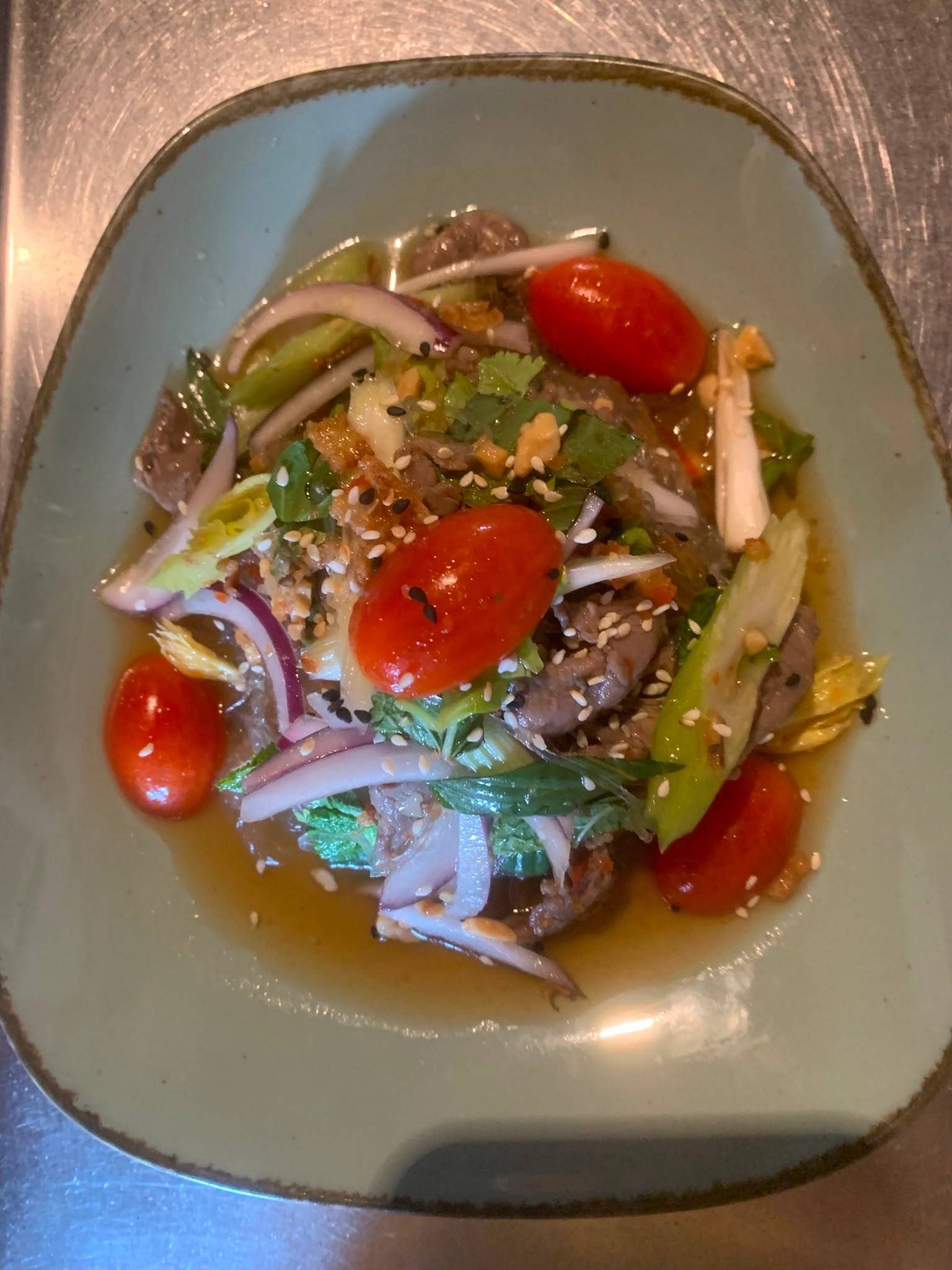 Glasnudelsalat mit Rindfleisch¹